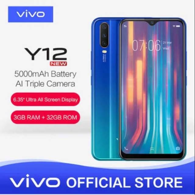 Vivo Y12 RAM 3/32 FREE CARD MEMORY GARANSI RESMI ERAFONE