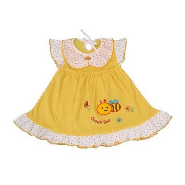 Dress Bayi Queen Bee/Terusan Bayi/Baju Bayi Perempuan