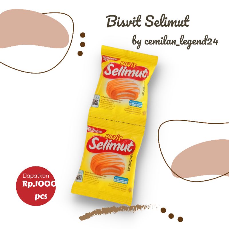 

Bisvit Selimut / Makanan Ringan / Cemilan / Jajanan SD / Biskuit / Jajanan Jadul / Rechese