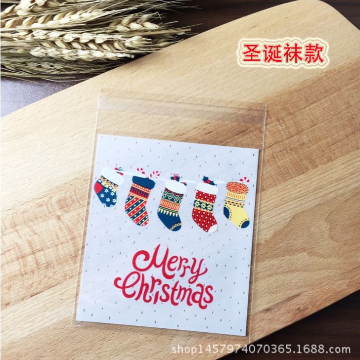 

PLASTIK FANCY KUE PERMEN COKLAT COOKIES - 10X10 CHRISTMAS SOCK