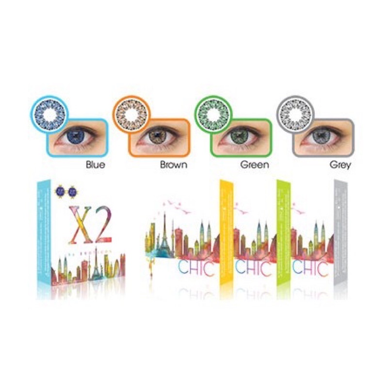 [✅ COD] SOFTLENS X2 CHIC 15 MM / SOFTLENS UNTUK MATA SENSITIF KERING - Lensa Kontak Lensa Mata - Nay