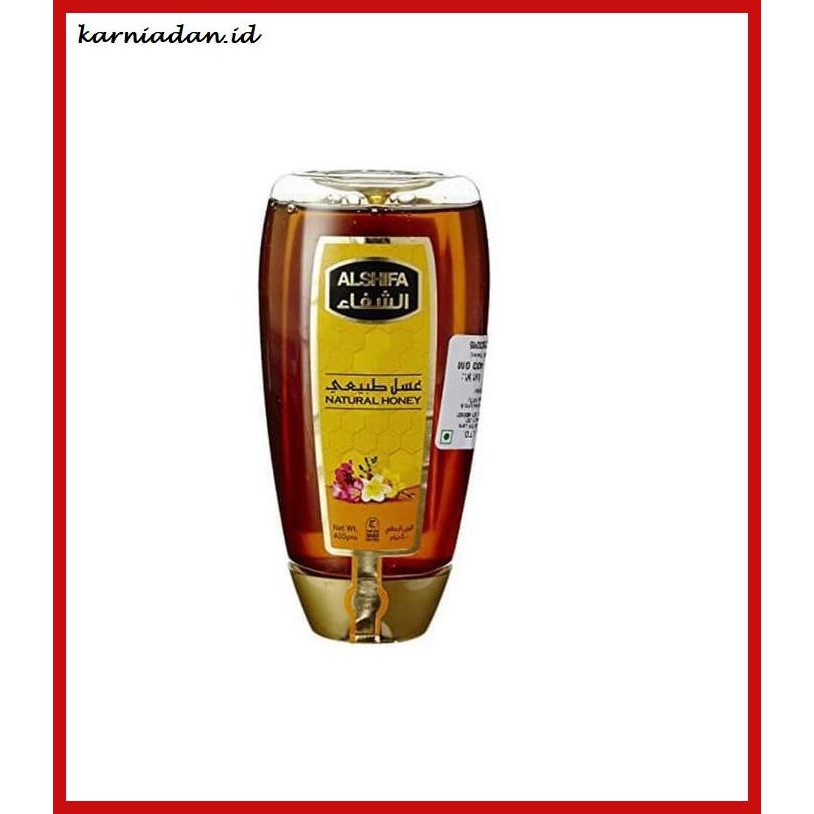 

MADU-MINUMAN- AL SHIFA NATURAL HONEY SQUEEZE 400GR / MADU ALSHIFA NATURAL 400 GR -ASLI-BUKAN-KAWE-