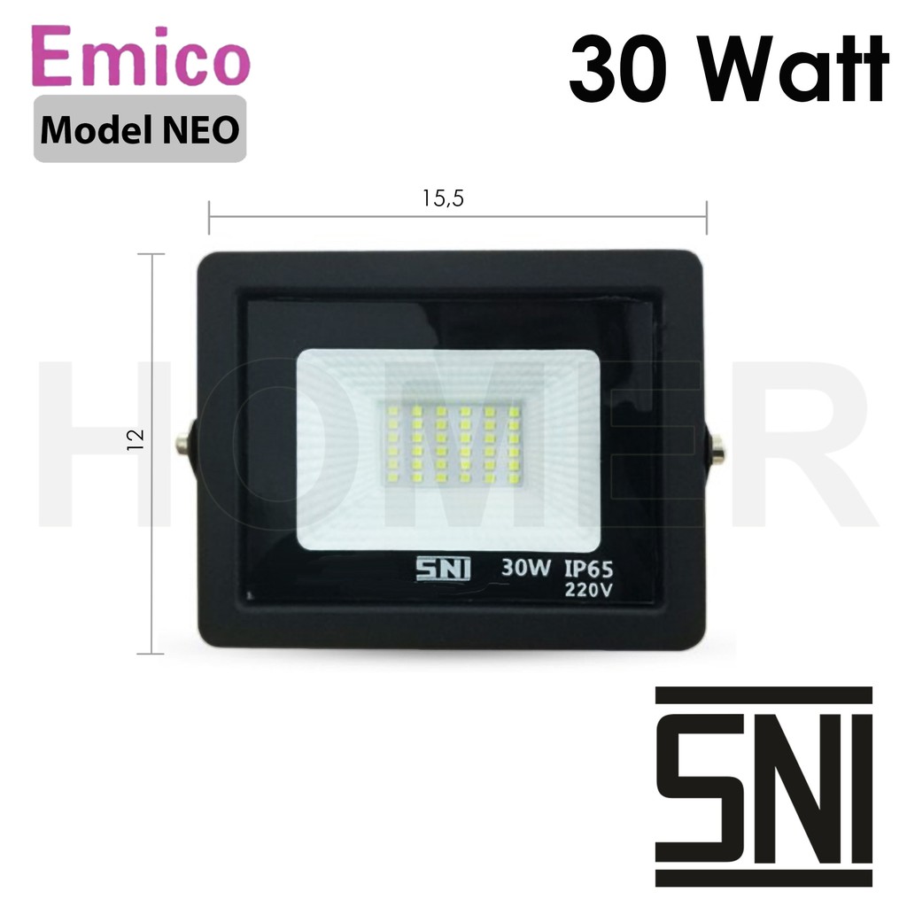 lampu led sorot / tembak / floodlight / outdoor lapangan 30w 30 w 30watt 30 watt probest hattasu emico hamatsu valpro SNI super terang murah bagus putih kuning