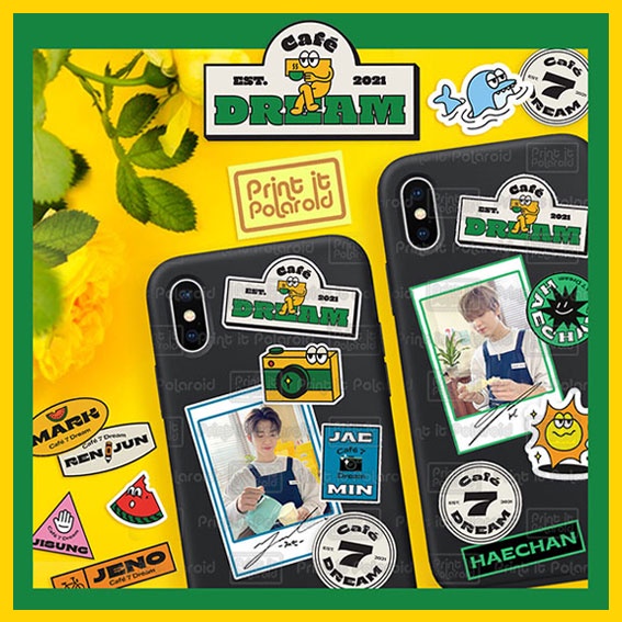 STICKER NCT DREAM Cafe 7 Dream phone case hp laptop stiker cafe 7dream boyfie photo member sign