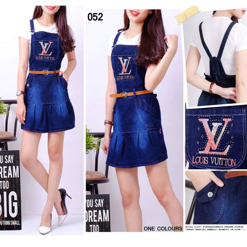 FORTUNE FASHION DRESS OVERALL JEANS STRECTH 052