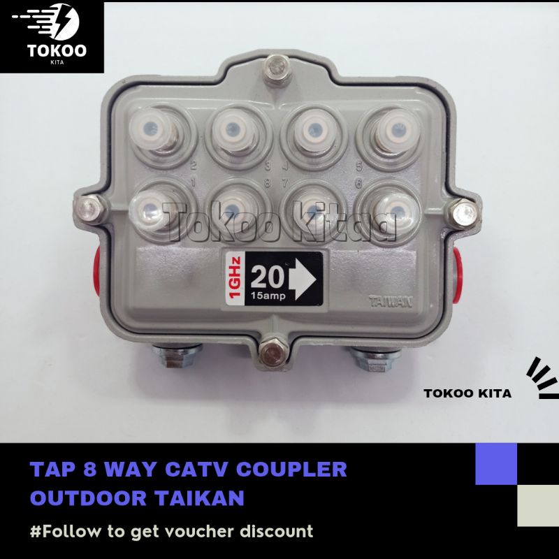 TAIKAN TAP 8 WAY CATV coupler outdoor ORIGINAL