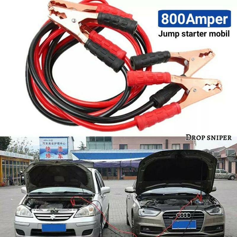 D800 Kabel Jumper Starter Mobil Mogok Leads Pure Copper 2000Amper