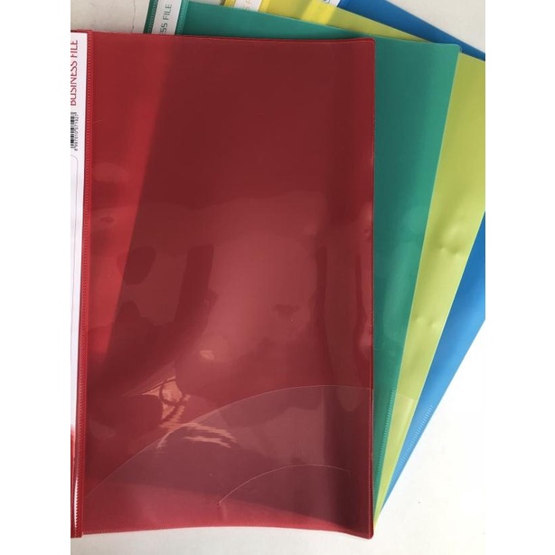 

♝ business file F4 map plastik dengan paper fastener dan pocket ◄