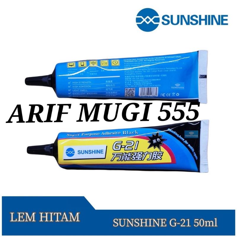 Lem Lcd Tochscreen Sunshine G-21 Hitam Original