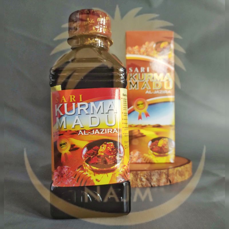 SARI KURMA MADU AL-JAZIRA [ Promo Spesial Shopee! ] Honey Dates Al-Jazira Sari Buah Kurma dengan tambahan Madu Supplement Halal Lezat biidznillah inshaallah