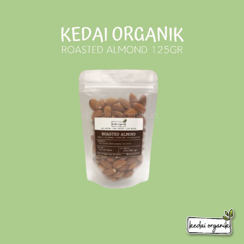

Kedai Organik Roasted Almond / Kacang Almond Panggang Siap Santap 125 gr