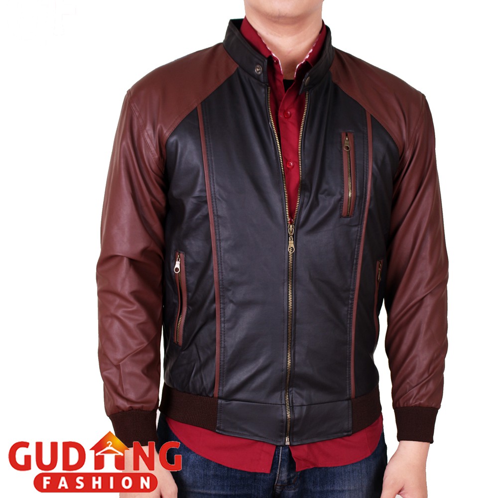 Jaket Kulit Oscar Kombinasi Pria JAK 2285