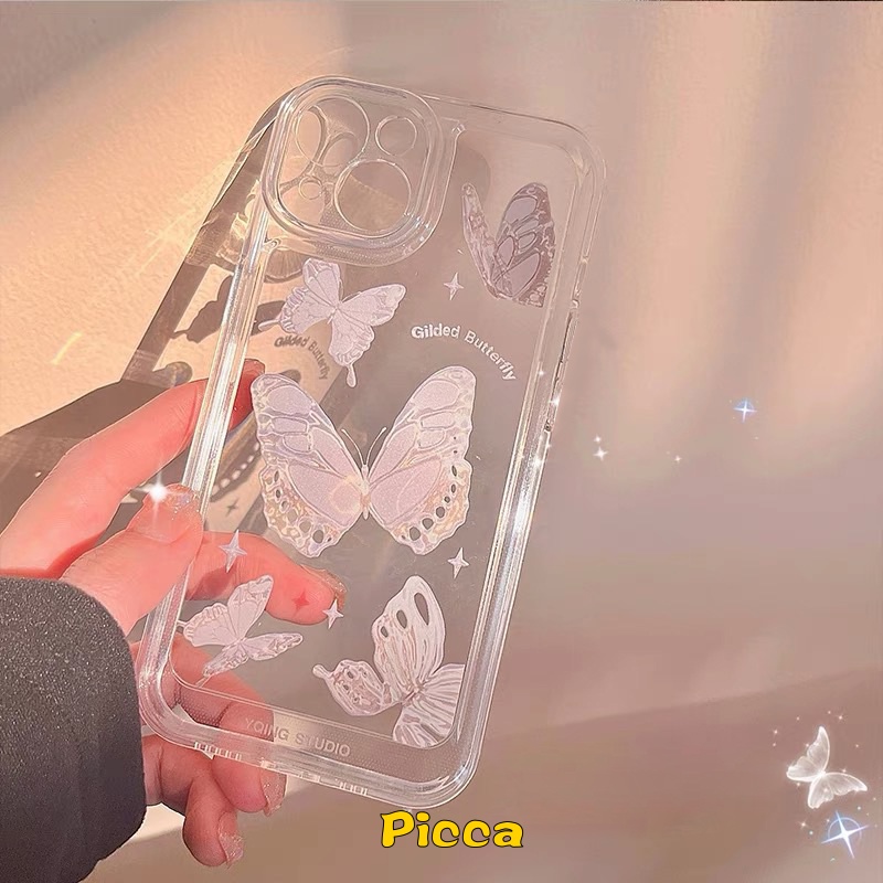 Ins Casing TPU Xiaomi Mi POCO M3 Pro M4 Pro POCO X3 Pro NFC Redmi Note 11 10 11s 9s 11Pro 10S 9 10 Pro Max Plus Redmi 10 9A 9 10C 10C 9T 10C NFC Butterfly