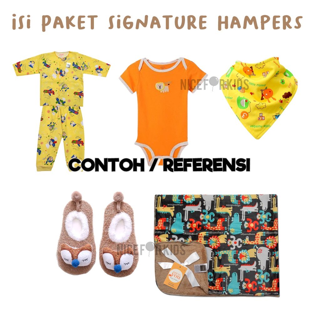 Hampers Baby Signature Gift Set Paket Kado Bayi Baru Lahir