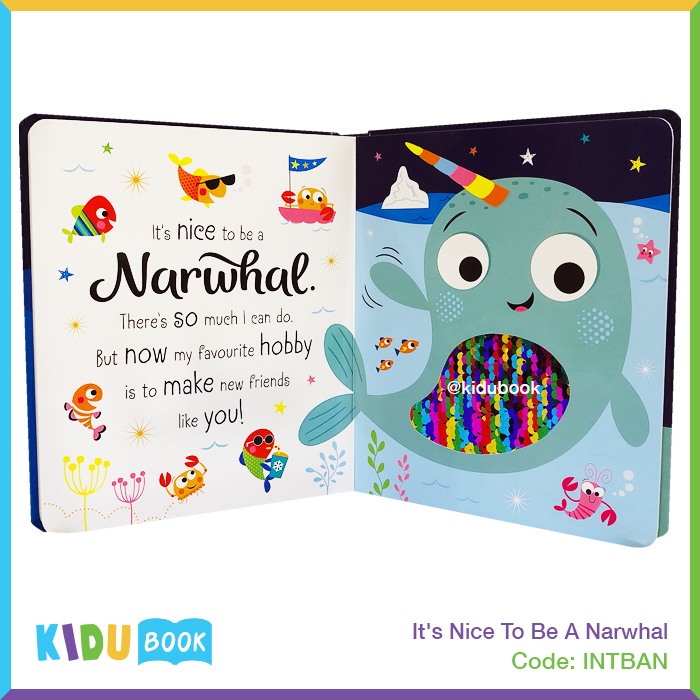 Buku Cerita Bayi dan Anak It's Nice To Be A Narwhal Kidu Baby