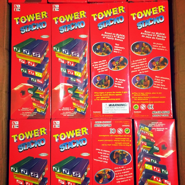 PAKET TOWER STACKO DAN KARTU UNO POLOS