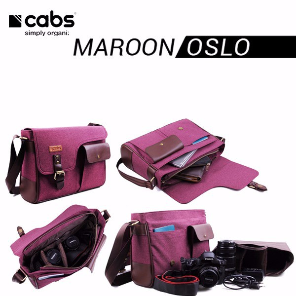 Cabs Pocket Oslo - Maroon (Tas Selempang Pria & Wanita,Tas Laptop 12") F-20