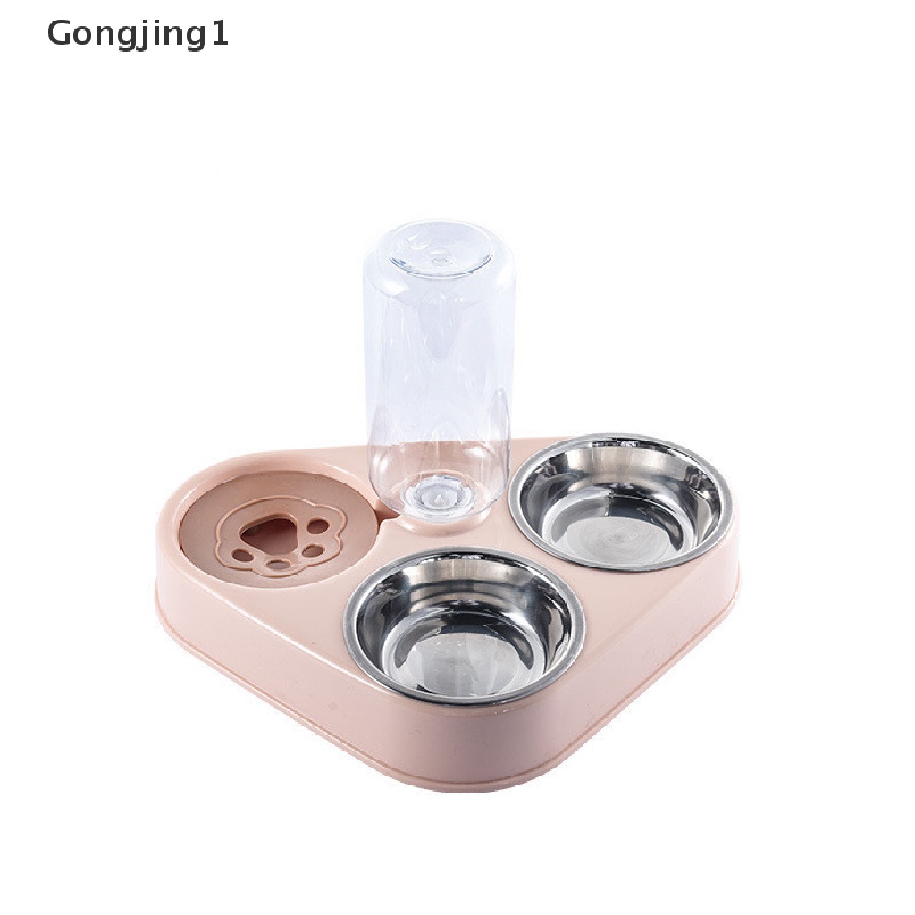 Gongjing1 3 in 1 Mangkok Makan / Minum Otomatis Untuk Anjing / Kucing