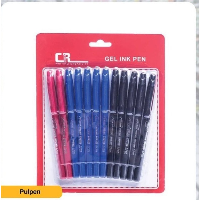 

ISI 12PCS PULPEN GEL INK PEN 9081894