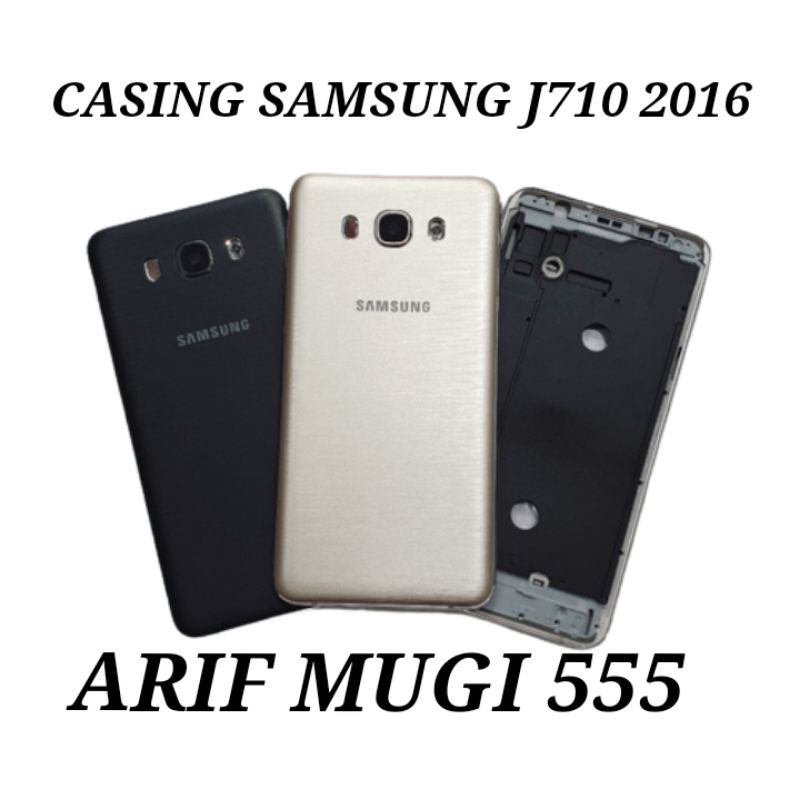 CASING KESING HOUSING FULLSET SAMSUNG GALAXY J7 J710 2016 PLUS TOMBOL ON OFF VOLUME POWER ORIGINAL