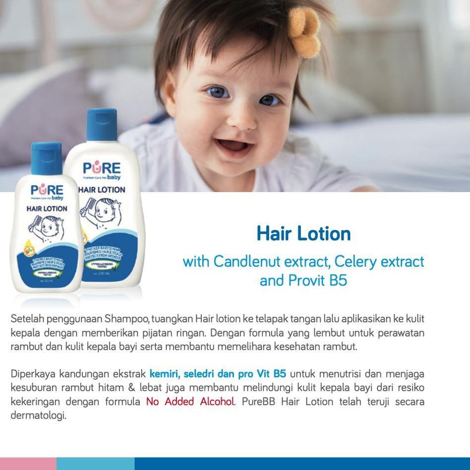 PURE BB Hair Lotion - Minyak Rambut Bayi