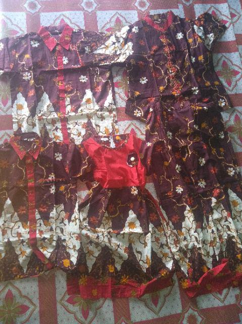 Cempaka Prodo/setelan Kebaya Couple / Sarimbit Batik Modern /baju Kemeja Dress Anak Murah/batik Solo