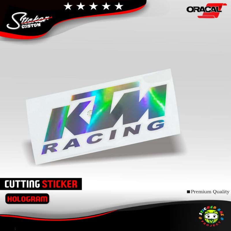 stickerbae4 stiker ktm racing 1 warna cutting stiker motor