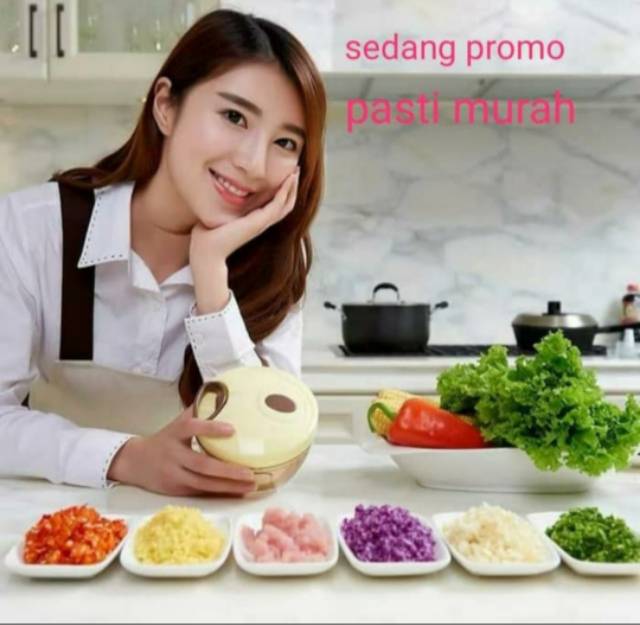 Choper , Mini Cutter , Mixer , BLender Tangan , Pemotong , Bumbu , Daging ,  Multifungsi