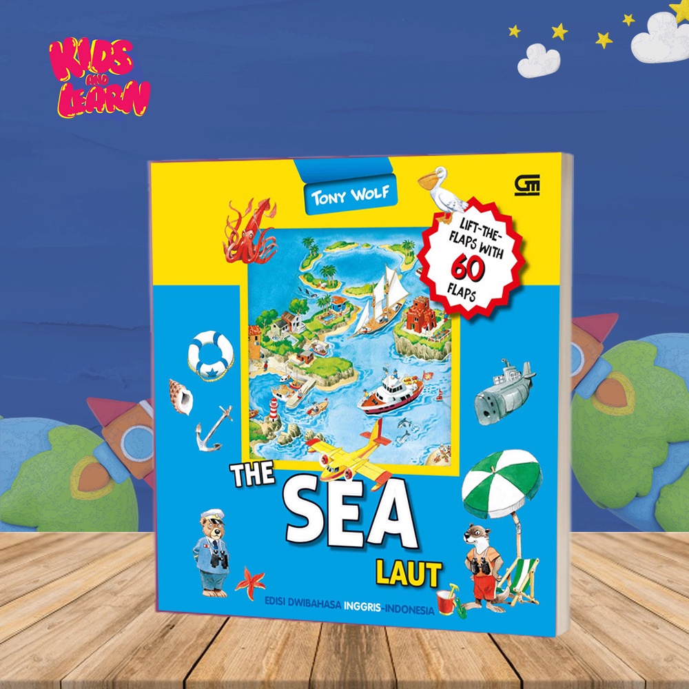 Buku Dongeng Cerita Anak The Sea Laut Edisi Dua Bahasa Indonesia Inggris Anak Tk Paud Board Book Kid