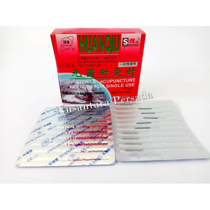 Jarum Bekam Jarum Terapi Huanqiu Jarum Akupuntur 0,18 X 7 mm