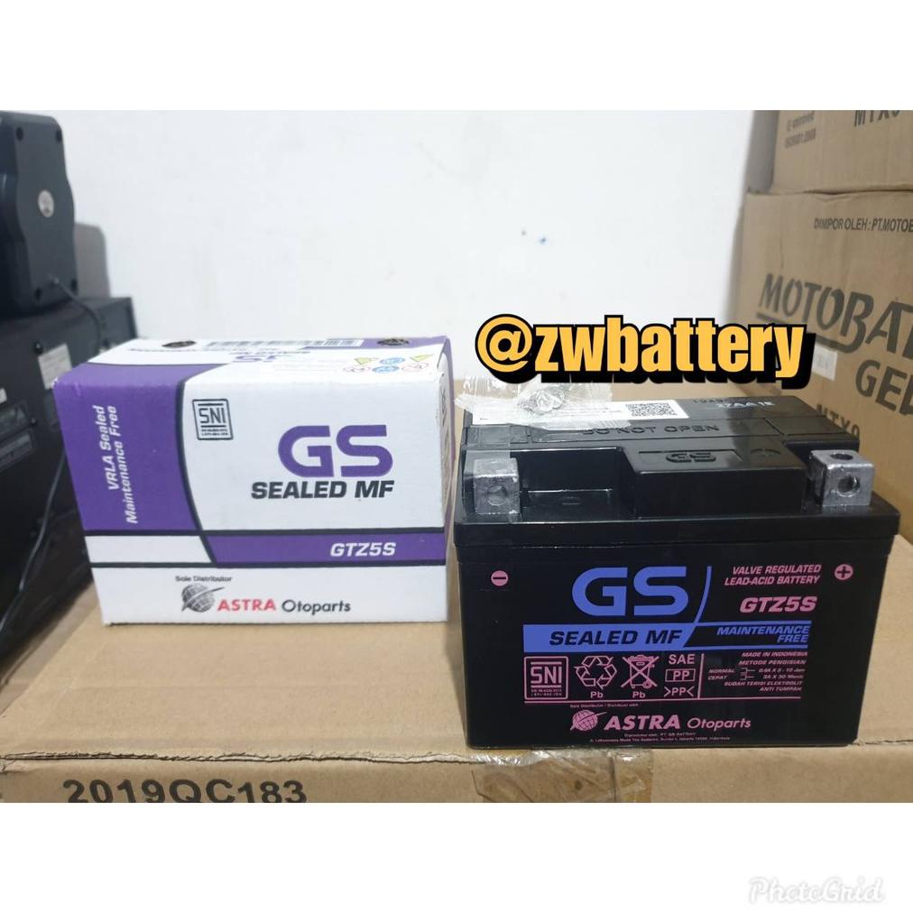 Aki Motor Yamaha Mio J,Mio M3,Fino GTZ5S GS Original Astra Otoparts Aki Kering/MF