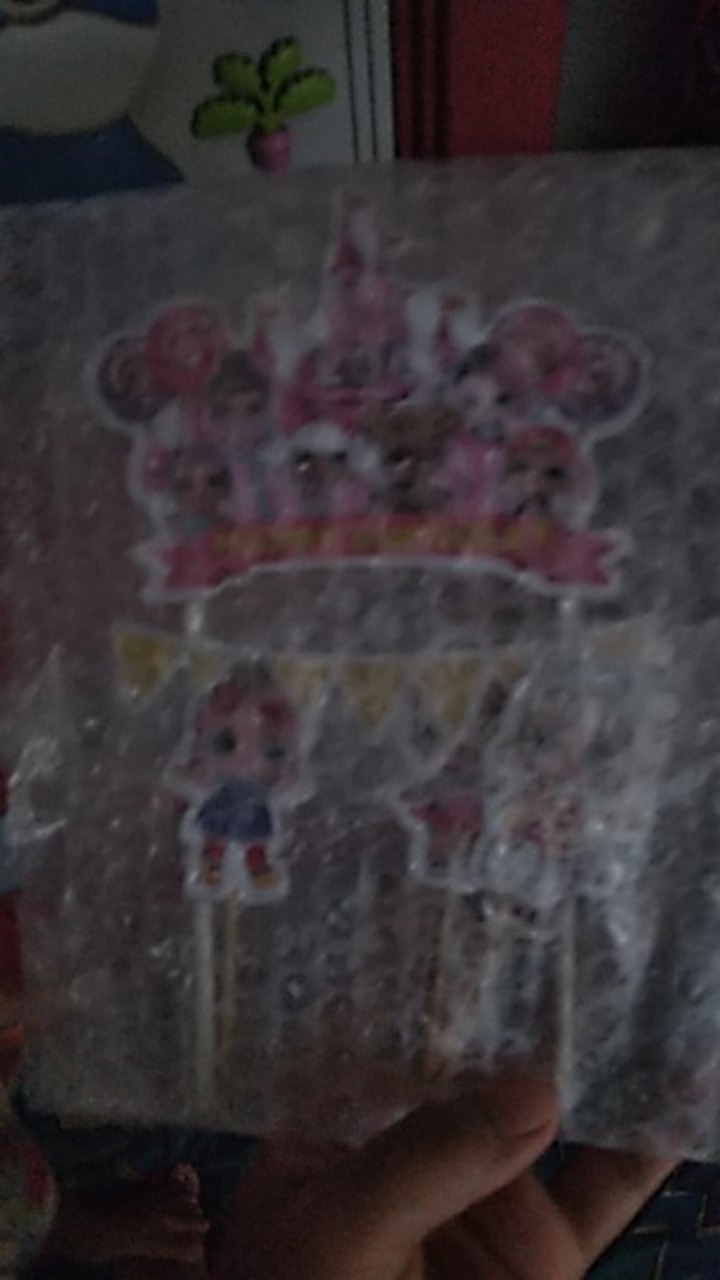 Topper Kue Karakter Tsum Tsum Little Pony Lol Doraemon Hello Kitty/ Hiasan Kue Karton