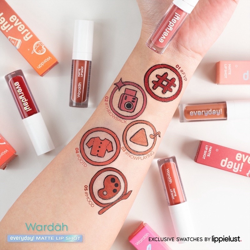 WARDAH EveryDay! Matte Lip Shot | Lip Cream | Lip Tint | Lip Stain | Quick Set | Lip Matte | BPOM