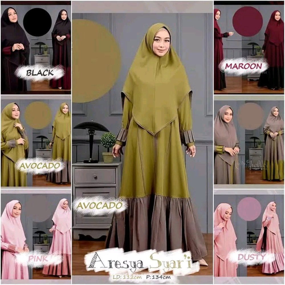 TERLARIS Gamis Baju Busana Muslim Wanita Syari Ganesha muslimah