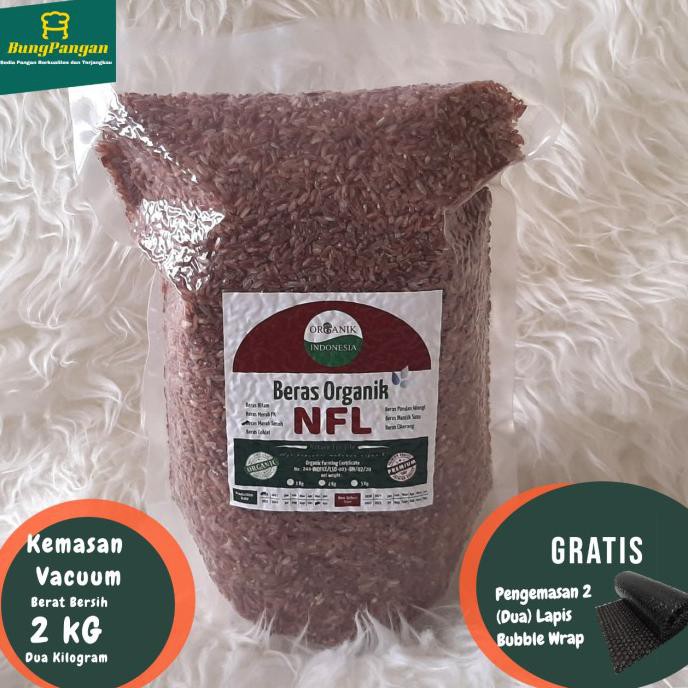 

Ready Stok 2Kg Beras Merah Organik Premium NFL bersertifikat utk diet, diabet dll - Sosoh Terlaris