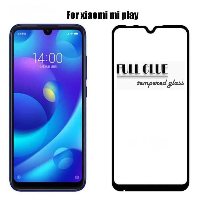 Xiaomi Mi Play Tempered Glass 5d Full Lem