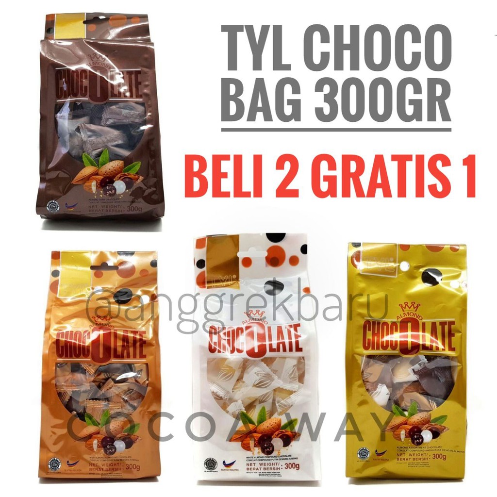 

Cokelat TYL Almond Bag 300gr / Coklat TYL