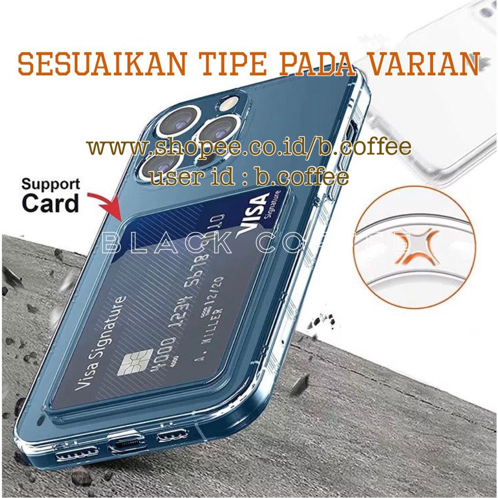 PREMIUM CARD HOLDER / KARTU Soft Case OPPO A16 / A55 4G / A53 / A33 / A32 / A92 / A52 / A9 2020 / A5 2020 / A5s / A7 / A12