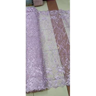 Kain Tile Akar Pinggiran/Akar Mutiara/Sorousky/Bahan Kebaya