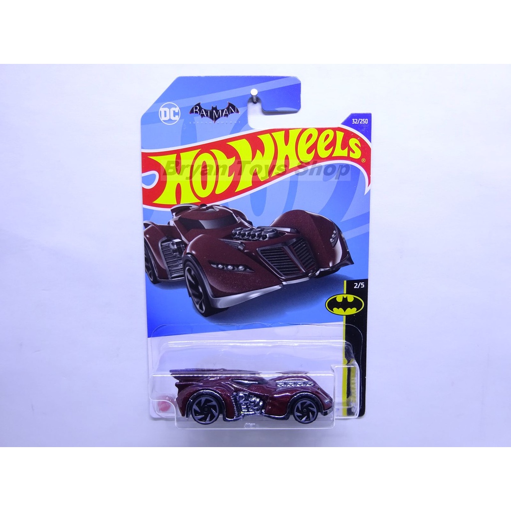 Hot Wheels Batman : Arkham Asylum Batmobile Merah