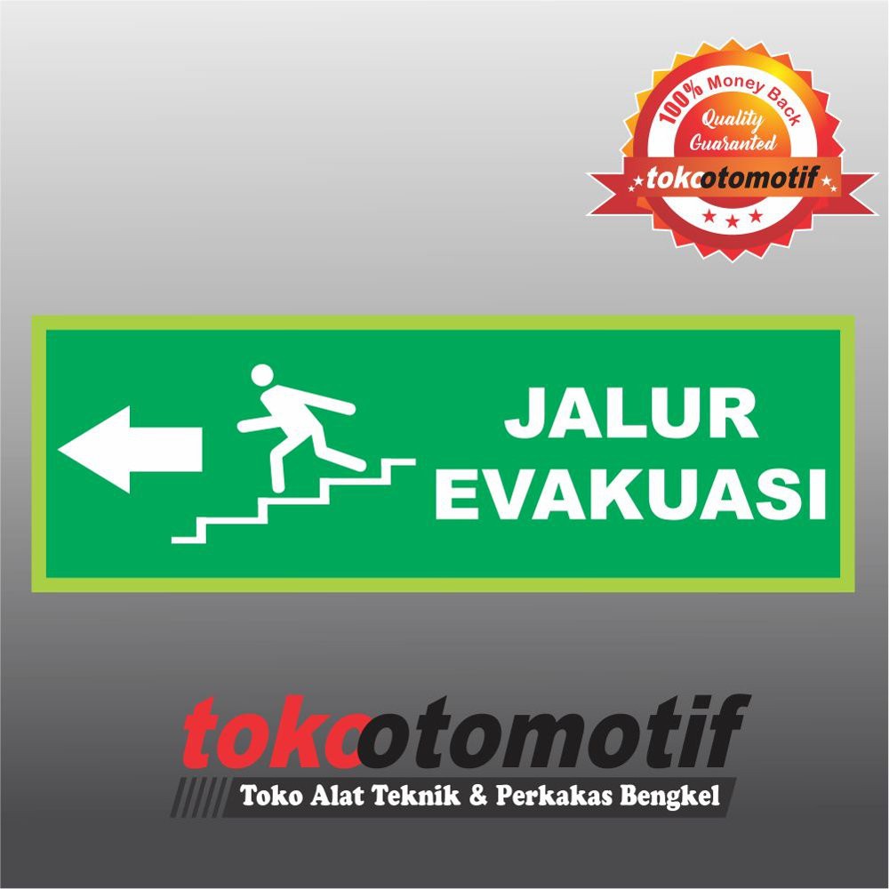 

Sticker Safety Sign K3 Tanda Arah Jalur Evakuasi - Panah Kiri