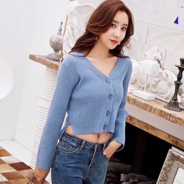 Joy Crop Cardigan Korea
