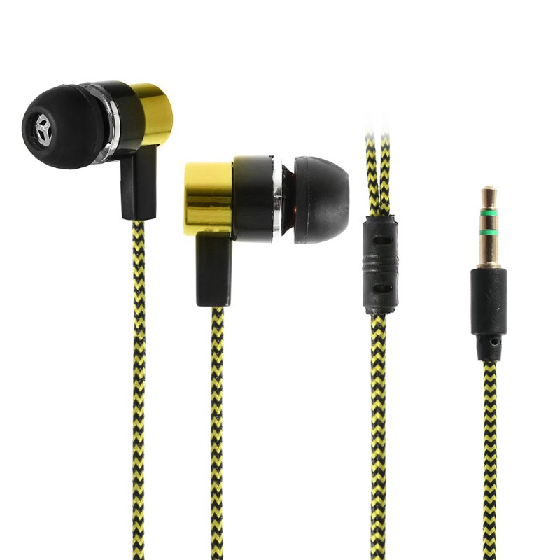 Cre Headset Earphone In-Ear Stereo Noise Isolating Bahan Kain Fiber Untuk Handphone