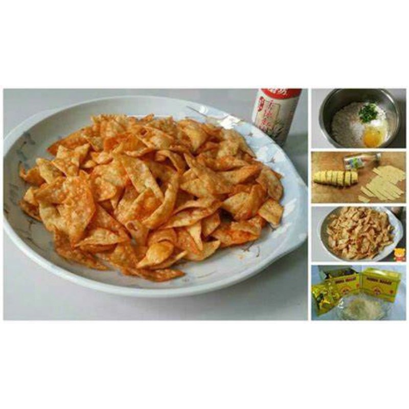 

kripik pangsit/ extra pedas TerEnak