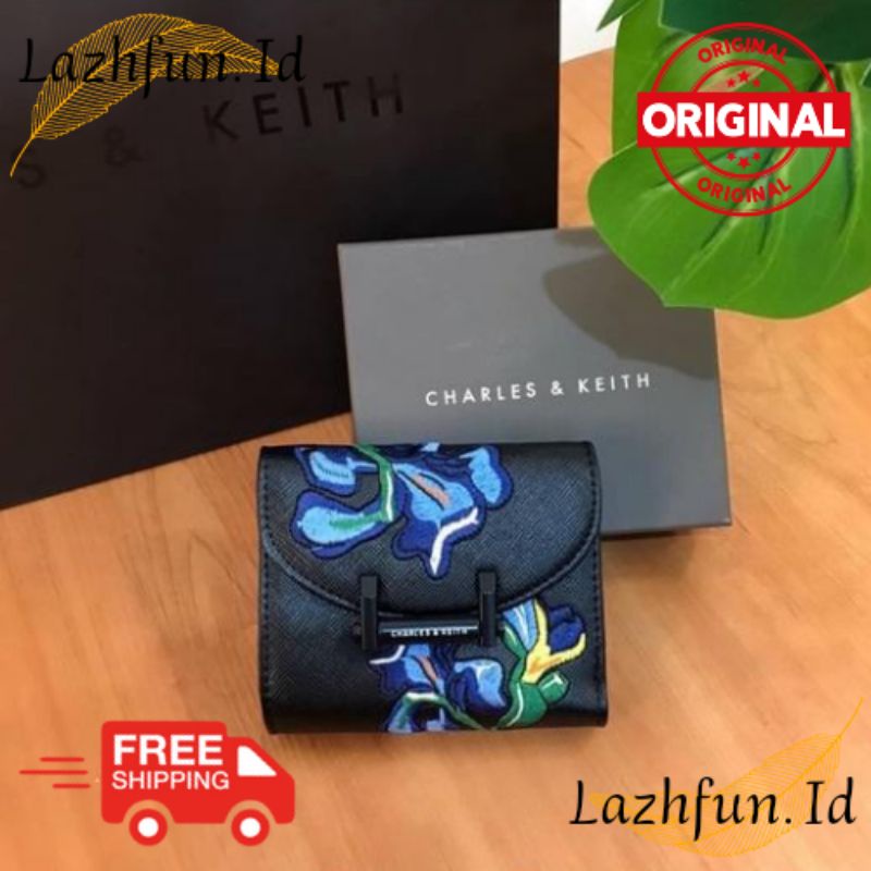 Ck024 Dompet Lipat Ck Flower Dompet Wanita Ck Cnk Charles And Keith Dompet Wanita Merek Charles And 