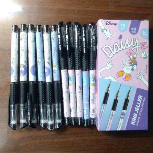 

Pulpen Merk PIPO PPG 100 KING JELLER 0,5 mm Hitam DISNEY DAISY