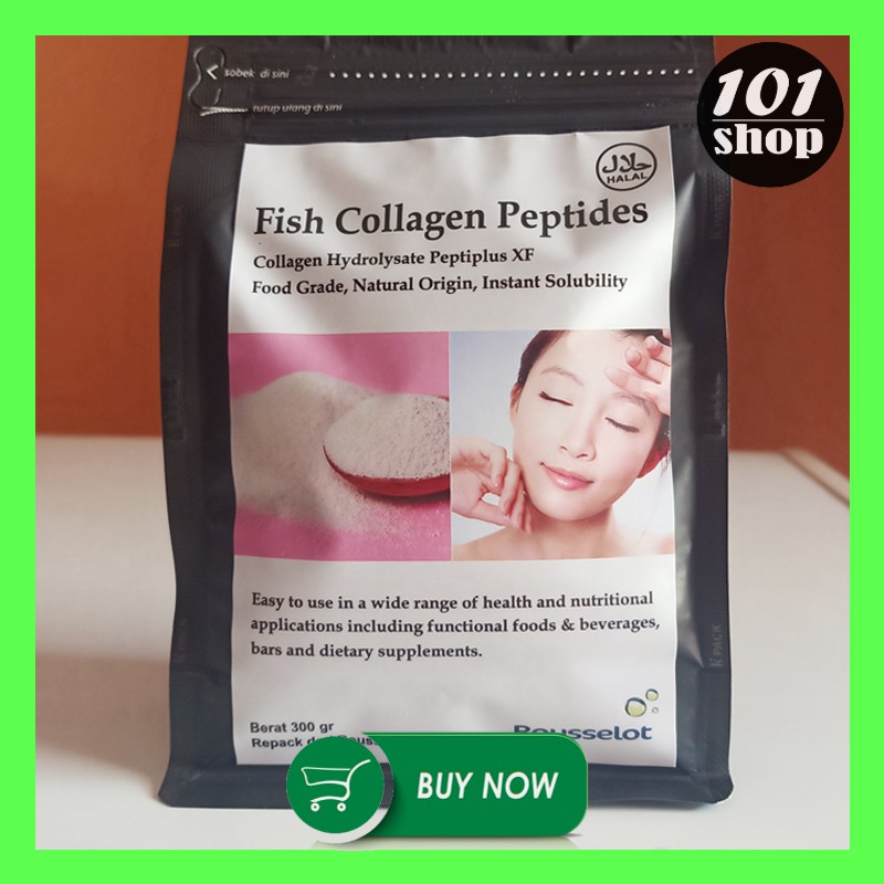 Fish Collagen Peptides Kolagen Ikan Halal Peptiplus XF Peptan Rousselot Skin Anti Aging 300 gr