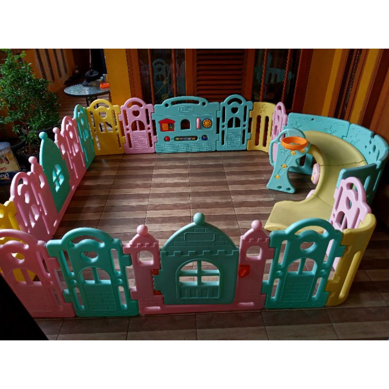 PRELOVED PAGAR BAYI PAGER BAYI PAGAR BABY PLAYPEN PLAYZONE PLAYFENCE BABY ROOM IBEBE MARSHMALLOW  DA