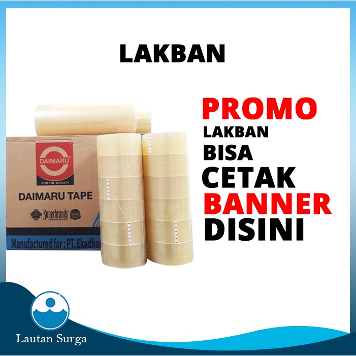 

Lakban Bening / Lakban Packing 45mm x 90 Yard (1 Dus) Selotip Lakban