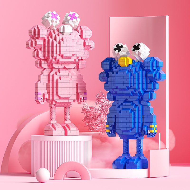 Nano Block Kaws /Mainan Balok Susun/Balok Mainan Anak/Mainan Edukasi Anak